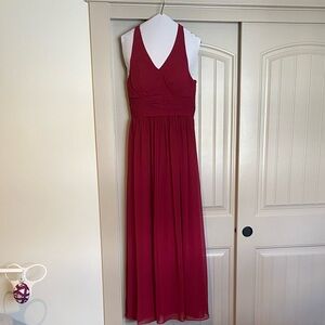 Azazie Burgundy bridesmaid dress